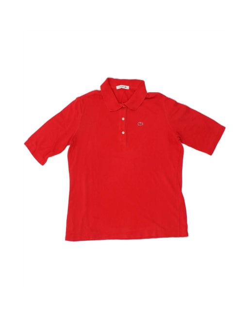 Vintage Lacoste Polo Shirt Size 44 Large In Red