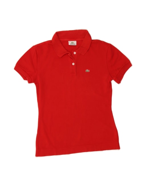 Vintage Lacoste Polo Shirt Size 44 Large In Red