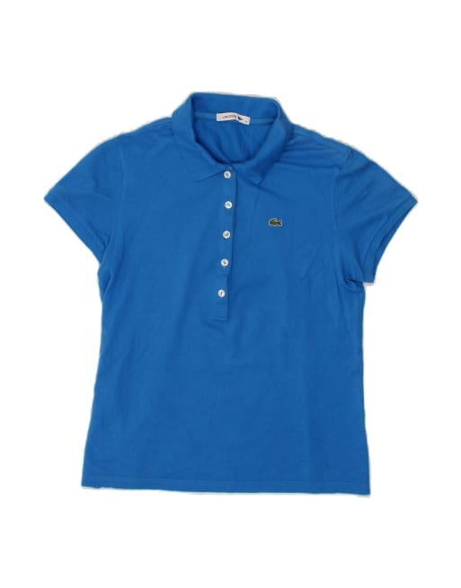 Vintage Lacoste Polo Shirt Size 44 XL In Blue