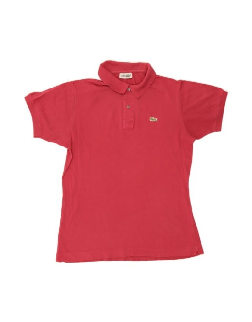 Vintage Lacoste Polo Shirt Size 5 Large In Burgundy
