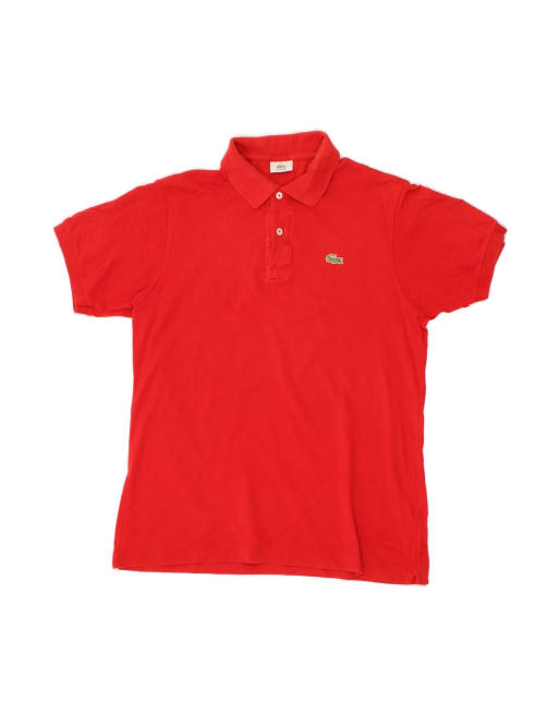 Vintage Lacoste Polo Shirt Size 5 Large In Red