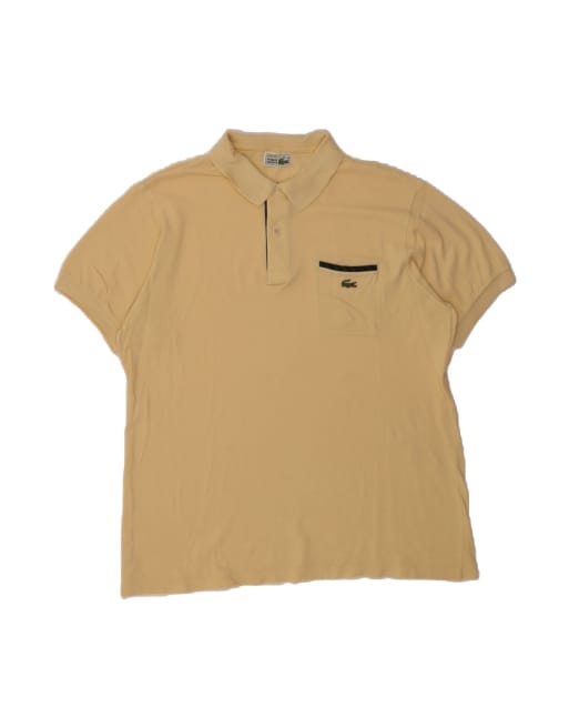 Vintage Lacoste Polo Shirt Size 6 XL In Beige