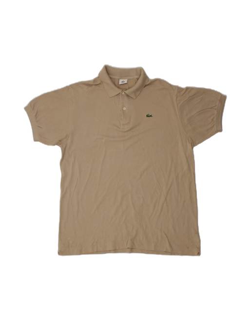 Vintage Lacoste Polo Shirt Size 6 XL In Beige