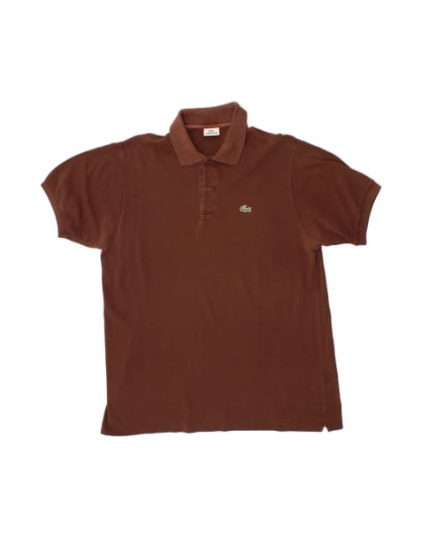 Vintage Lacoste Polo Shirt Size 6 XL In Brown - view 1