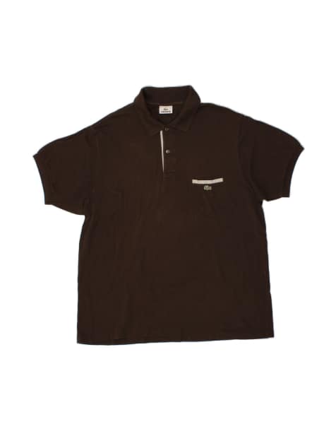 Vintage Lacoste Polo Shirt Size 6 XL In Brown - view 1