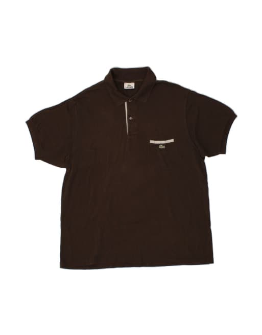 Vintage Lacoste Polo Shirt Size 6 XL In Brown