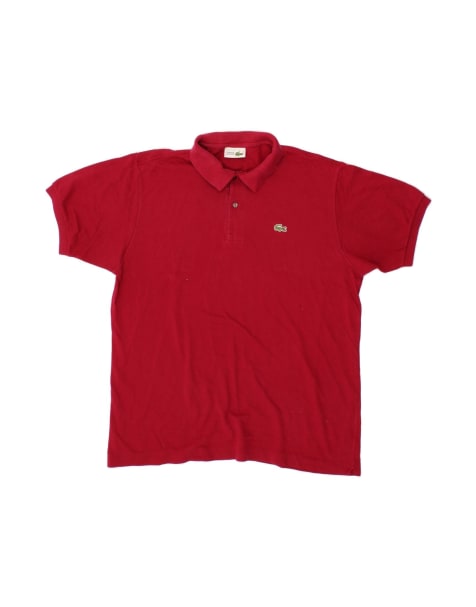 Vintage Lacoste Polo Shirt Size 6 XL In Burgundy - view 1