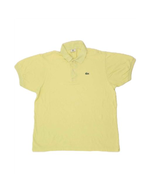 Vintage Lacoste Polo Shirt Size 6 XL In Yellow