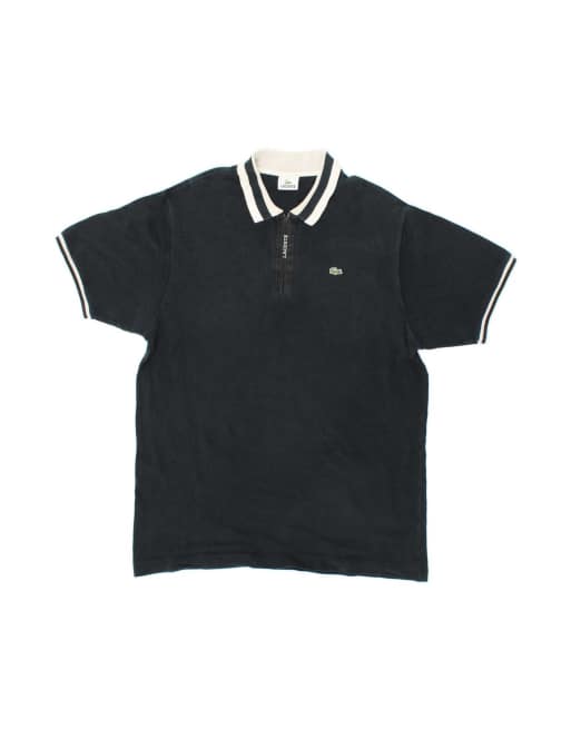 Vintage Lacoste Polo Shirt Size 7 2XL In Black