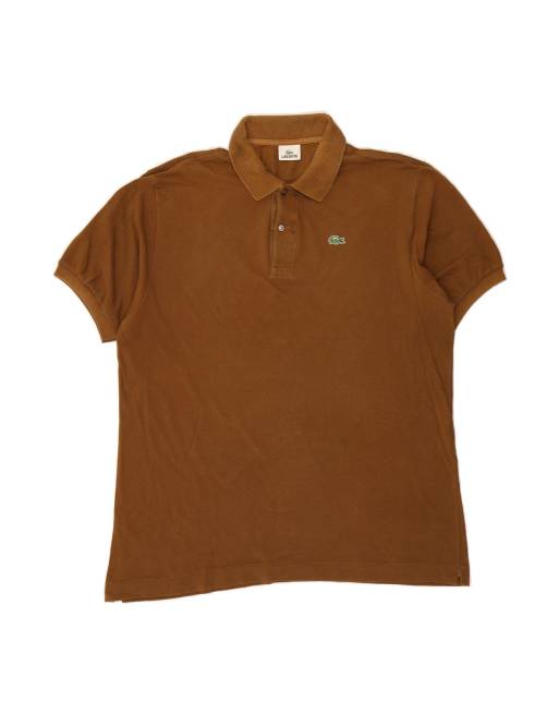 Vintage Lacoste Polo Shirt Size 7 2XL In Brown