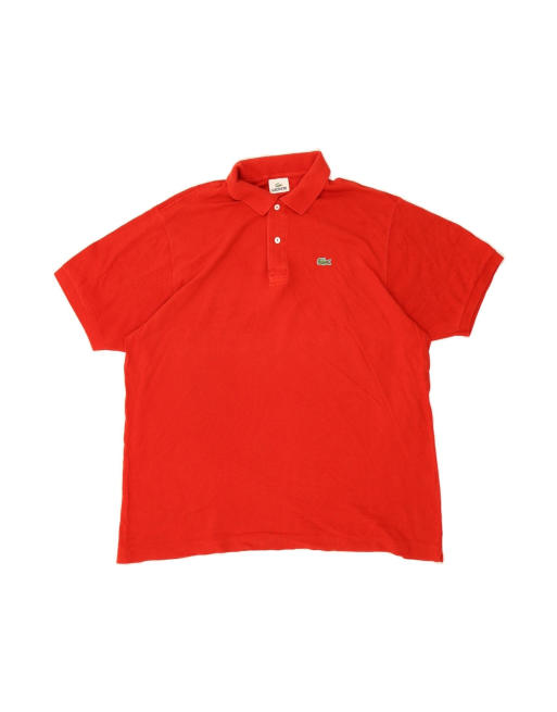 Vintage Lacoste Polo Shirt Size 7 2XL In Red
