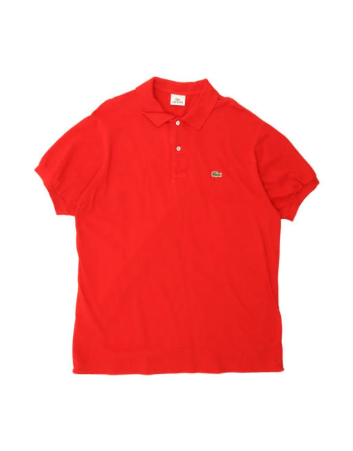 Vintage Lacoste Polo Shirt Size 7 2XL In Red