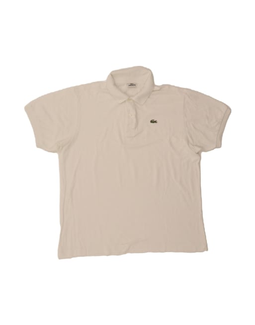 Vintage Lacoste Polo Shirt Size 7 2XL In White
