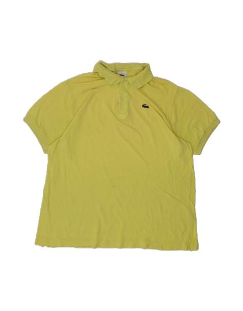 Vintage Lacoste Polo Shirt Size 7 2XL In Yellow - view 1