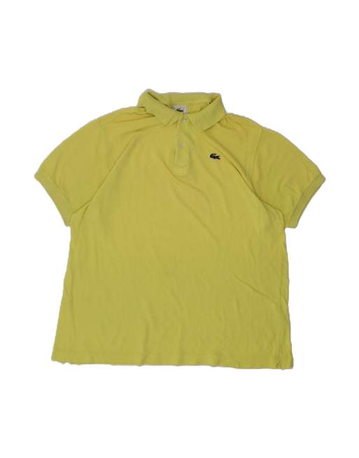Vintage Lacoste Polo Shirt Size 7 2XL In Yellow