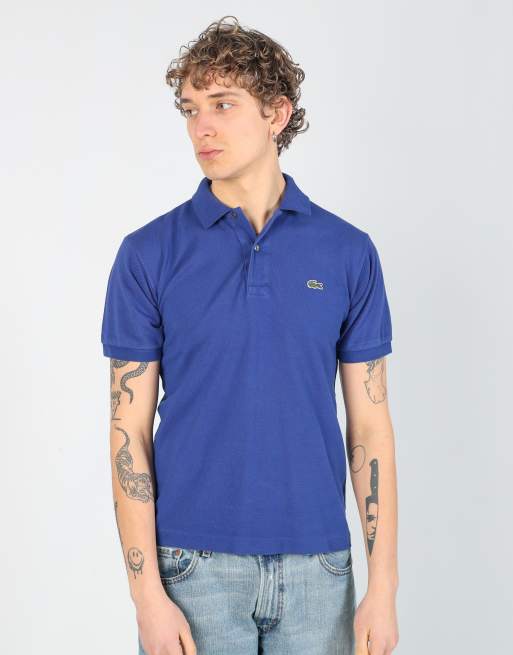 Vintage Lacoste s polo shirt in blue