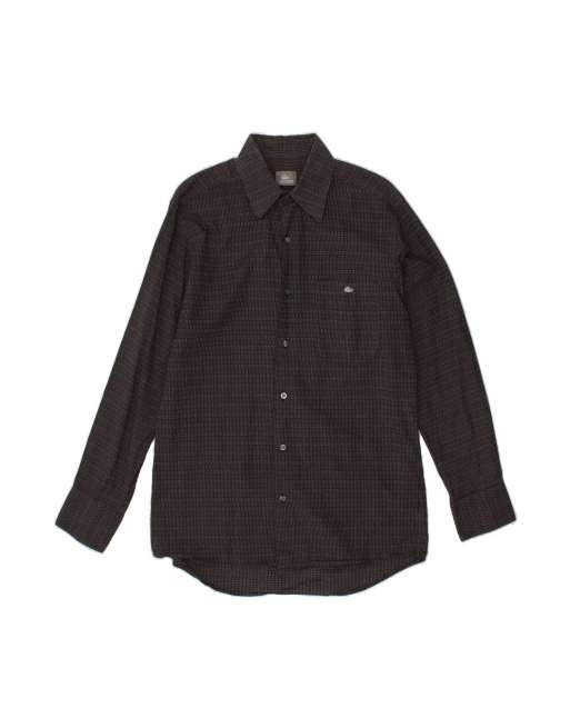 Vintage Lacoste Shirt Size 40 Medium In Grey Geometric