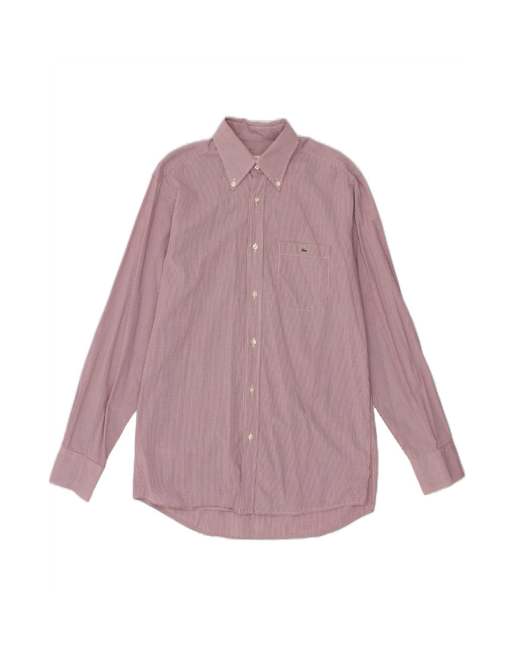 Vintage Lacoste Shirt Size 40 Medium In Pink Check