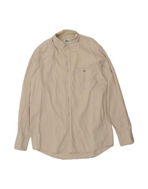 Vintage Lacoste Shirt Size 41 Medium In Off In White