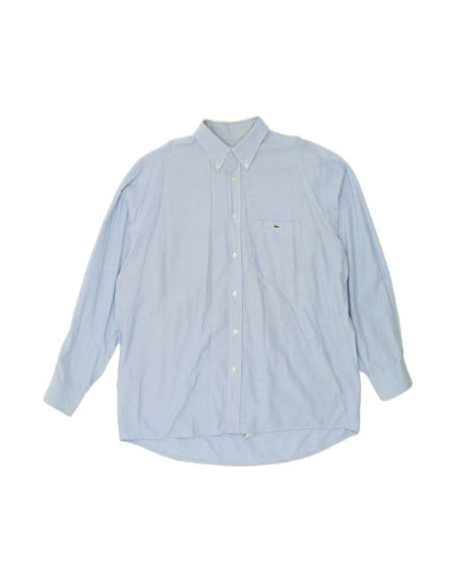 Vintage Lacoste Shirt Size 43 Large In Blue