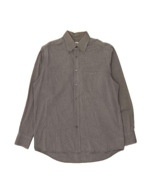 Vintage Lacoste Shirt Size 43 Large In Grey
