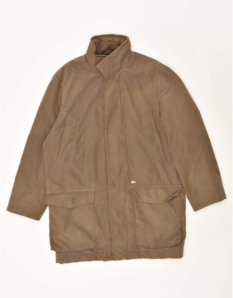 Vintage Lacoste Size L Utility Jacket in Brown