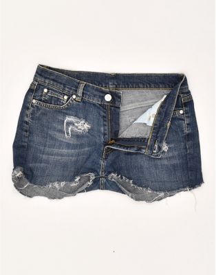 Vintage Lacoste Size M Denim Shorts in Blue