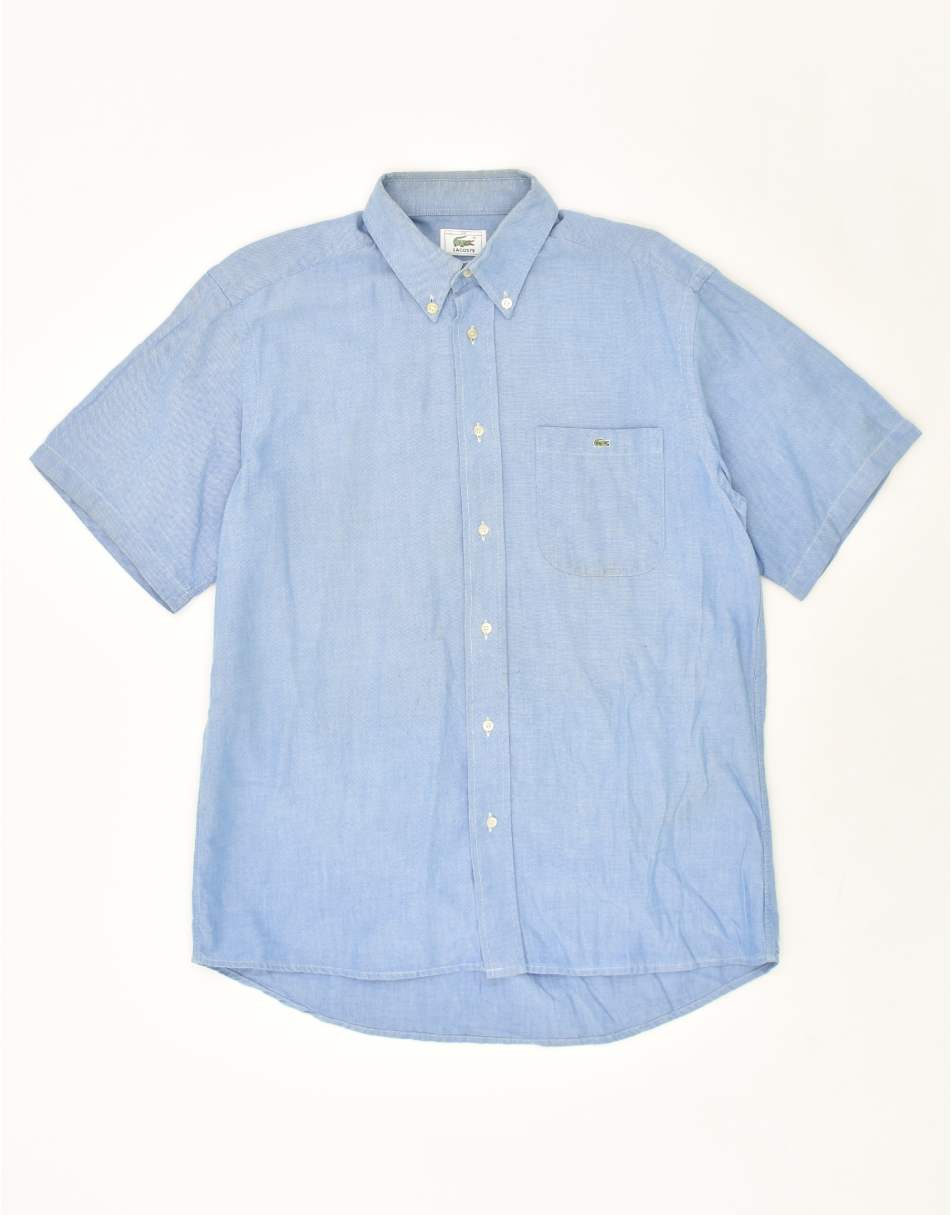 Vintage Lacoste Size M Short Sleeve Shirt in Blue