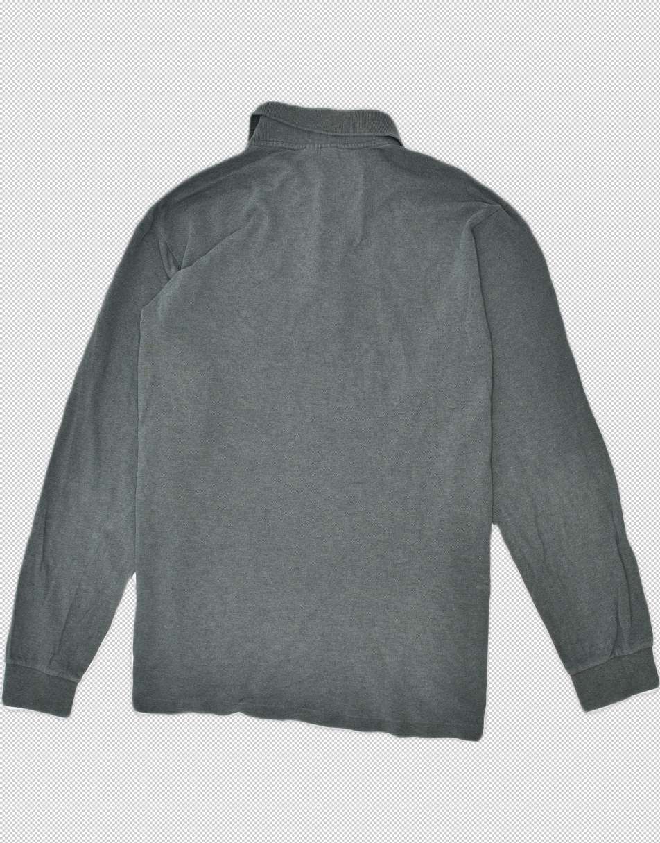 Vintage Lacoste Size S Long sleeve polo shirt in grey 0