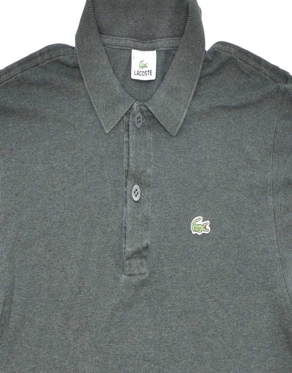 Vintage Lacoste Size S Long sleeve polo shirt in grey 1