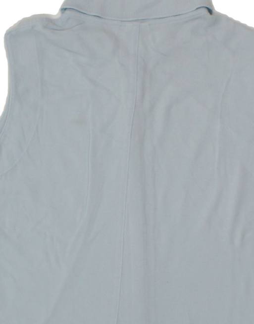 Vintage Lacoste Sleeveless Shirt Blouse Size 42 Large In Blue, 4 of 4