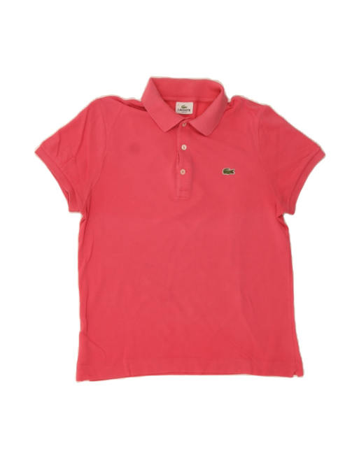 Vintage Lacoste Slim Fit Polo Shirt Size 4 Medium In Pink