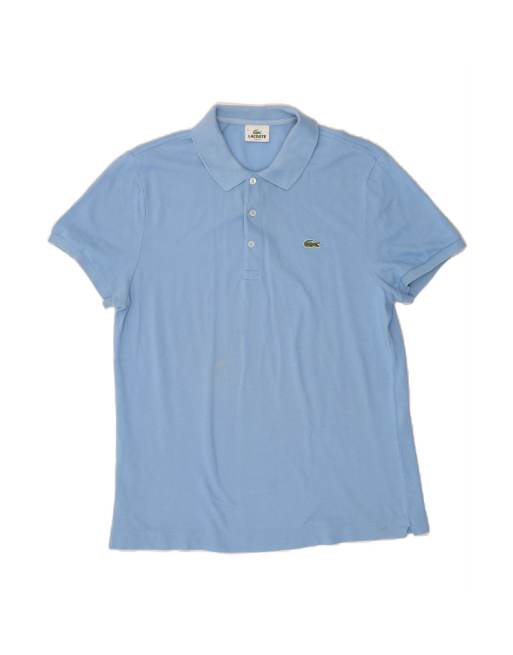 Vintage Lacoste Slim Fit Polo Shirt Size 5 Large In Blue