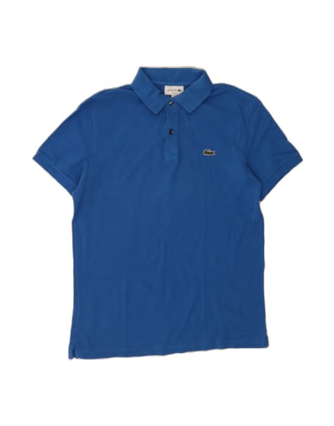 Vintage Lacoste Slim Fit Polo Shirt Size 5 Large In Blue - view 1