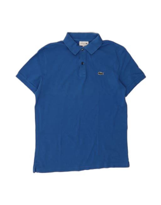 Vintage Lacoste Slim Fit Polo Shirt Size 5 Large In Blue