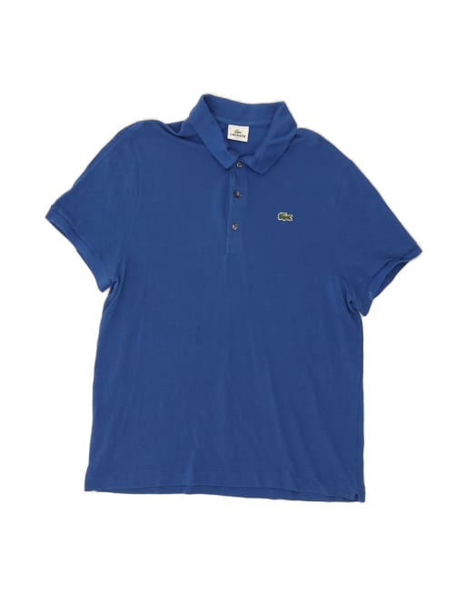 Vintage Lacoste Slim Fit Polo Shirt Size 8 3XL In Blue