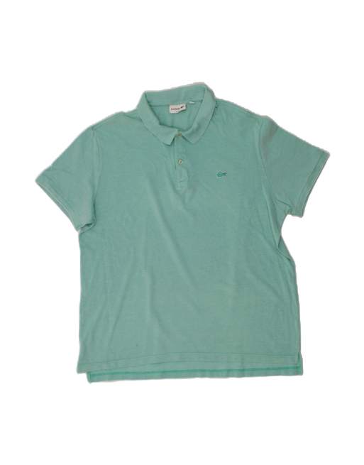 Vintage Lacoste Slim Fit Polo Shirt Size 8 3XL In Turquoise