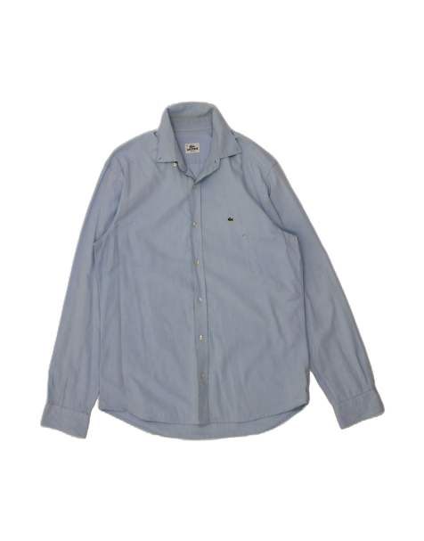 Vintage Lacoste Slim Fit Shirt Size 41 Large In Blue - view 1