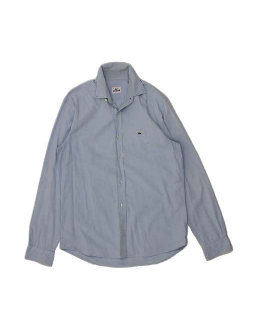 Vintage Lacoste Slim Fit Shirt Size 41 Large In Blue