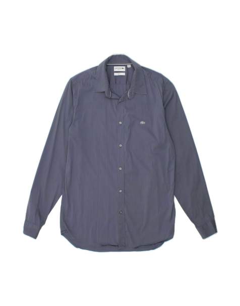 Vintage Lacoste Slim Fit Shirt Size 41 Large In Grey - view 1