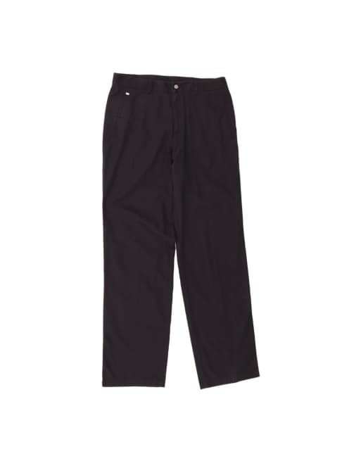 Vintage Lacoste Straight Chino Trousers Size 42 Large W34 L34 In Blue