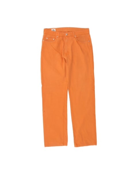 Vintage Lacoste Straight Jeans Size 42 Large W30 L30 In Orange - view 1