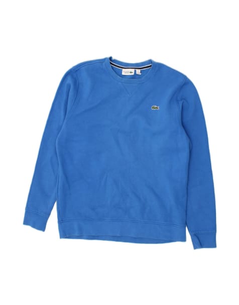 Vintage Lacoste Sweatshirt Jumper Size 6 XL In Blue - view 1