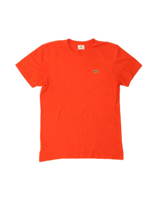 Vintage Lacoste T-shirt Top Size 4 Medium In Orange