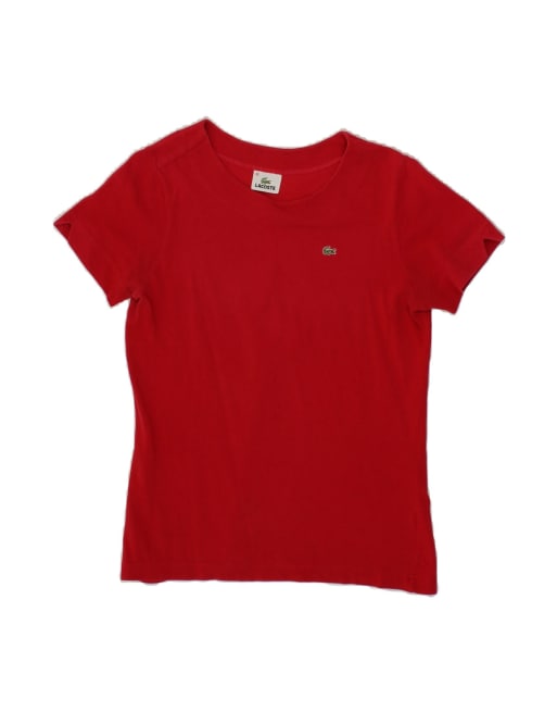 Vintage Lacoste T-shirt Top Size 40 Medium In Red