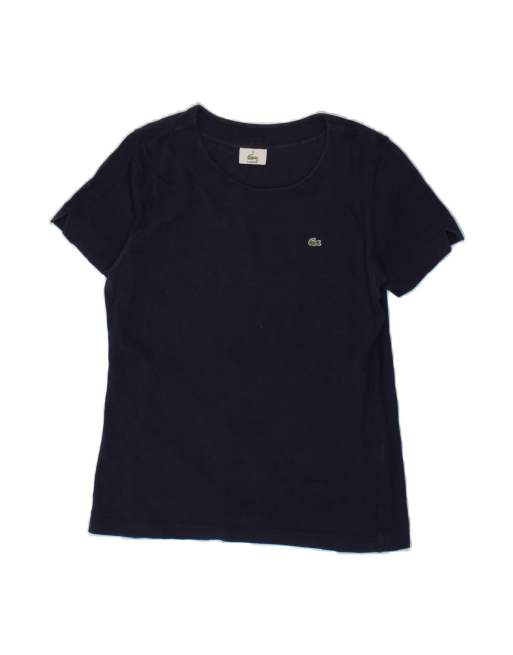 Vintage Lacoste T-shirt Top Size 42 Large In Blue