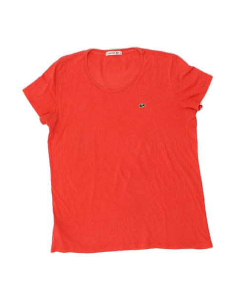 Vintage Lacoste T-shirt Top Size 48 XL In Orange - view 1