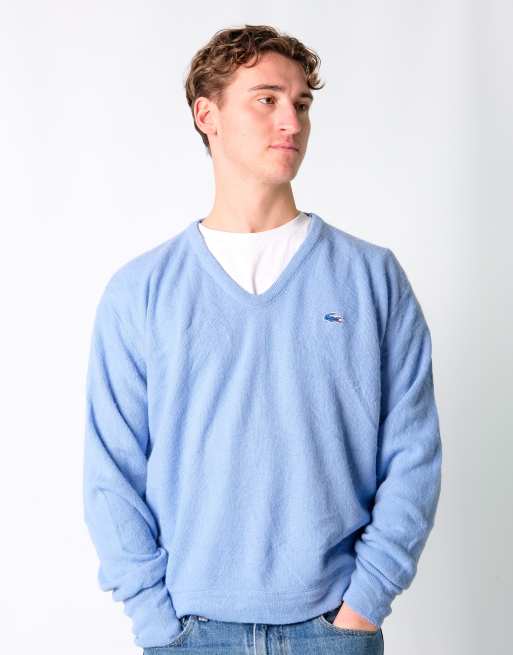 Vintage Lacoste XL Knit Sweatshirt Light Blue