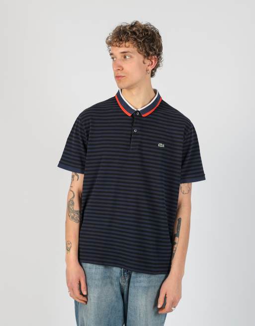 Vintage Lacoste xxl t-shirt in navy blue, 2 of 5