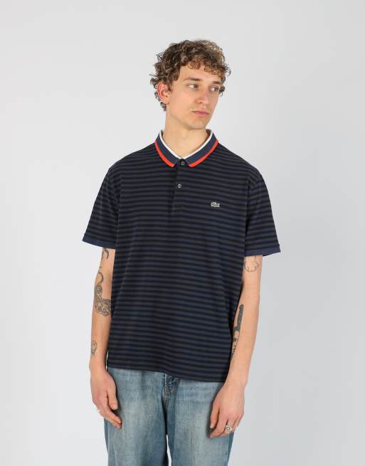 Vintage Lacoste xxl t-shirt in navy blue, 3 of 5